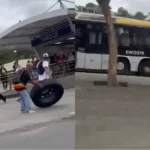 Mulher de 43 anos morre após ser atingida por roda que se soltou de ônibus do BRT no Tanque