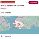 Erro do Google gera falso alerta de ciclone e assusta moradores de Niterói