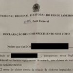 Eleitores do Rio recebem declaração de presença ‘sem voto’ após prorrogação
