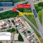 Acesso da Avenida Brasil à Transolímpica será fechado por duas madrugadas